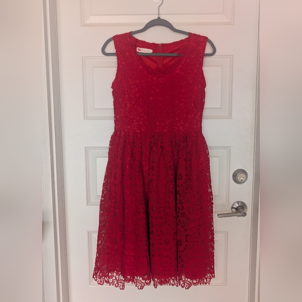 Red Lace  Dress